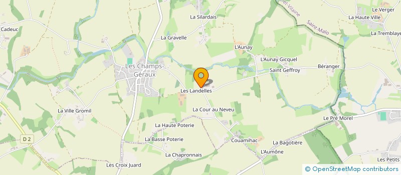 localisation de l'entreprise SARL LES LANDELLES à LES CHAMPS-GERAUX