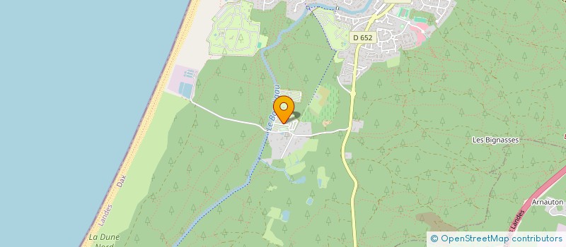 localisation de l'entreprise SARL LES LANDES BULBE  CAPBRETON