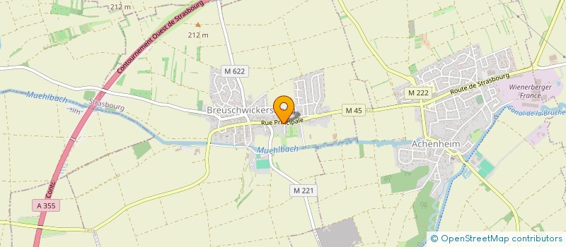 localisation de l'entreprise SARL LES LIONS  BREUSCHWICKERSHEIM