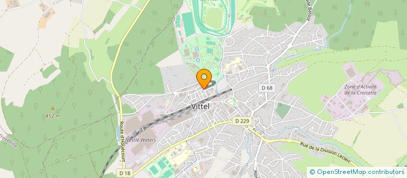 localisation de l'entreprise SARL LES LOCATIONS DU PARC  VITTEL