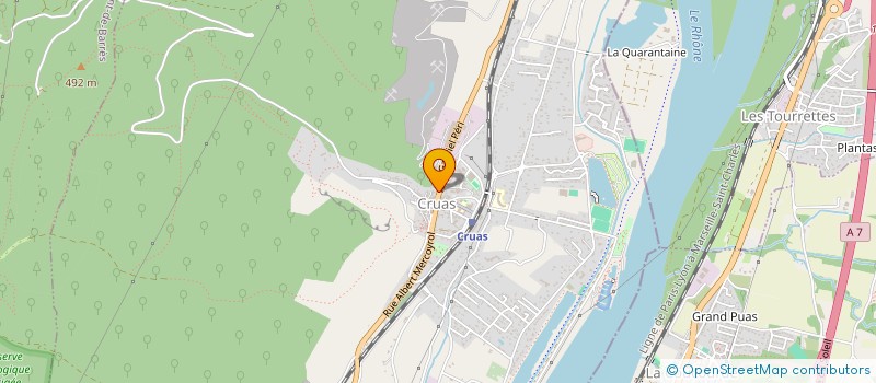 localisation de l'entreprise SARL LES LYS  CRUAS