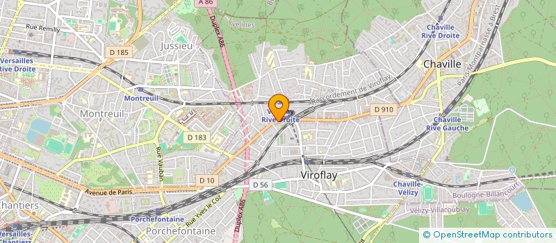 localisation de l'entreprise SARL LES MARRONNIERS  VIROFLAY