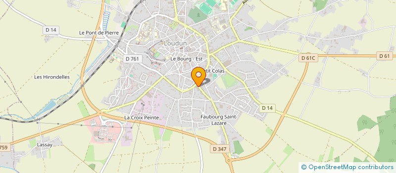 localisation de l'entreprise SARL LES METIVES  LOUDUN