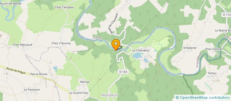 localisation de l'entreprise SARL LES MEUNIERS DE LA TARDOIRE à MONTBRON