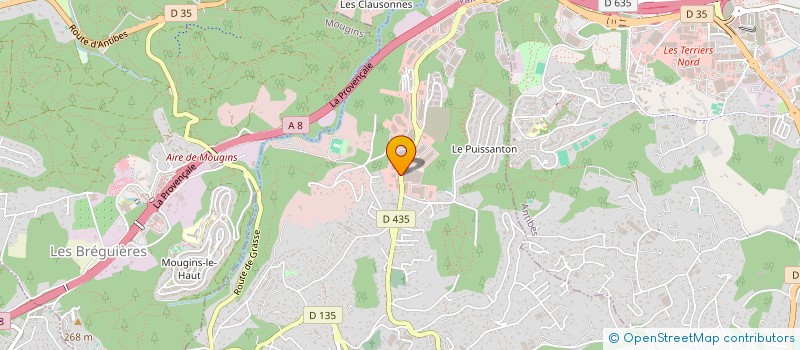 localisation de l'entreprise SARL LES MIGRANIERS à VALLAURIS
