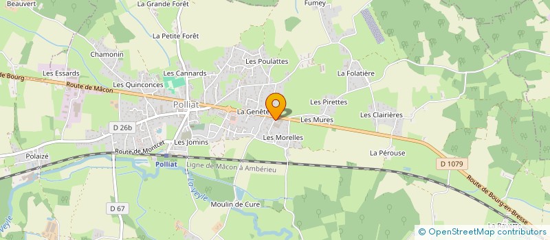 localisation de l'entreprise SARL LES MORELLES à POLLIAT