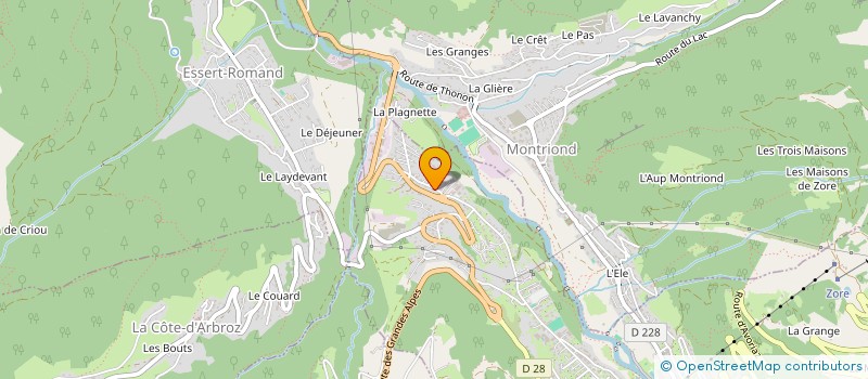 localisation de l'entreprise SARL LES MOUILLES à MORZINE