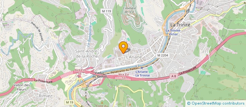 localisation de l'entreprise SARL LES MURIERS à NICE