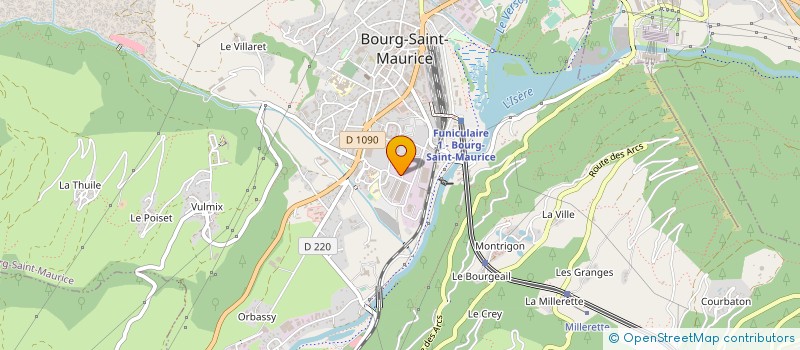 localisation de l'entreprise SARL LES NEVES MICROBRASSERIE  BOURG-SAINT-MAURICE