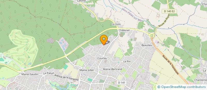 localisation de l'entreprise SARL LES NOISETIERS  SAINT-PALAIS-SUR-MER