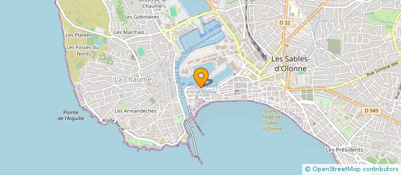 localisation de l'entreprise SARL LES ORIGINES à LES SABLES D'OLONNE