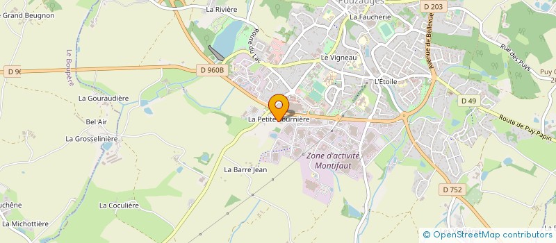 localisation de l'entreprise SARL LES PAYSAGES GOBIN  POUZAUGES