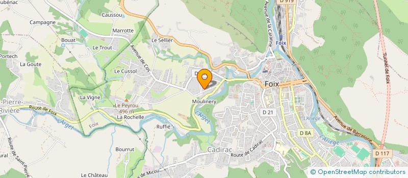 localisation de l'entreprise SARL LES PECHES GOURMANDS à FOIX