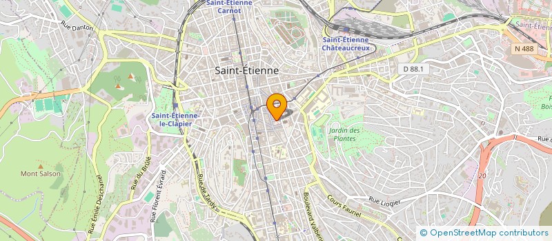 localisation de l'entreprise SARL LES PERLES DE PLUIE  SAINT-ETIENNE