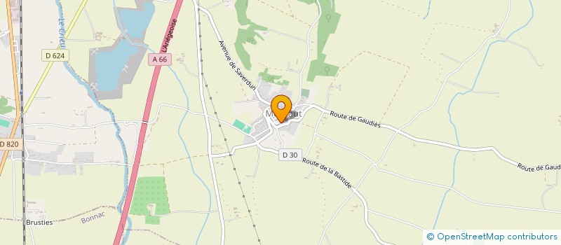 localisation de l'entreprise SARL LES PEUPLIERS à MONTAUT