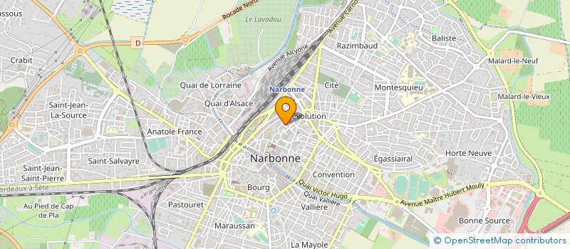 localisation de l'entreprise SARL LES PIEDS DANS L'EAU à NARBONNE