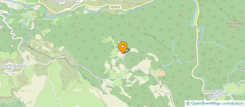 localisation de l'entreprise SARL LES PINS  COUSTAUSSA