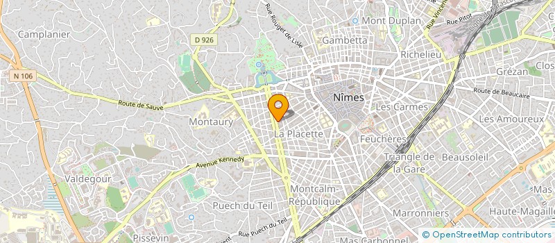 localisation de l'entreprise SARL LES PLAQUEMINIERS  NIMES