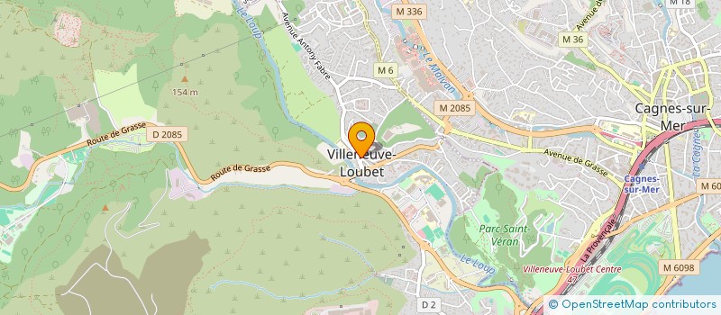 localisation de l'entreprise SARL LES PLATANES  VILLENEUVE-LOUBET