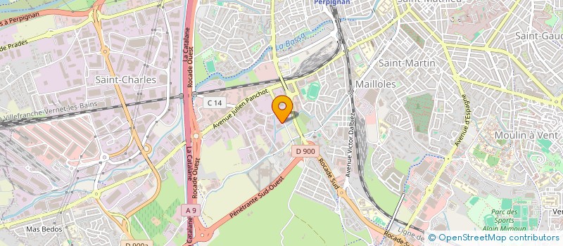 localisation de l'entreprise SARL LES PORTES DE SAUVIAN  PERPIGNAN
