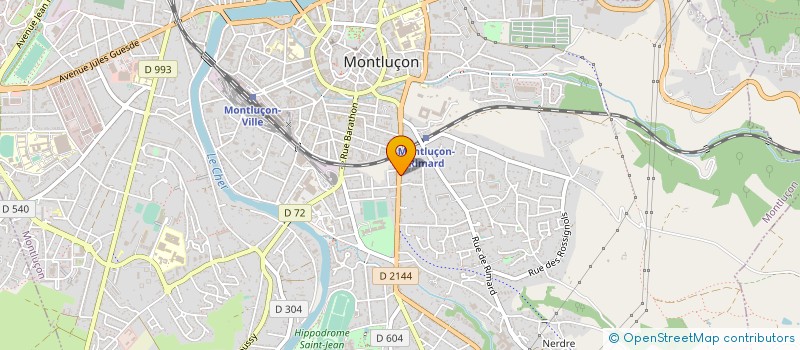 localisation de l'entreprise SARL LES PRODUITS D ANTAN à MONTLUCON