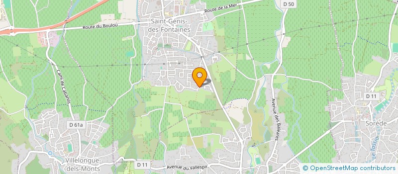 localisation de l'entreprise SARL LES PROVINCIALES  SAINT-GENIS-DES-FONTAINES