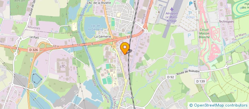 localisation de l'entreprise SARL LES RAVALIERES  ARNAGE