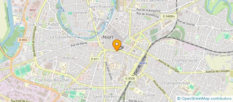 localisation de l'entreprise SARL LES RESIDENCES DU LAC  NIORT