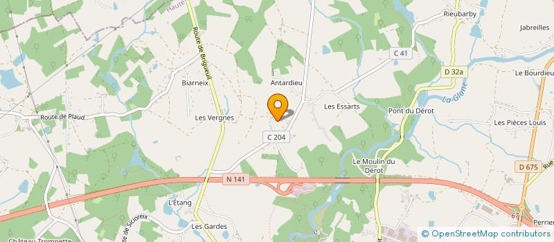 localisation de l'entreprise SARL LES RIBIERES  SAINT-JUNIEN