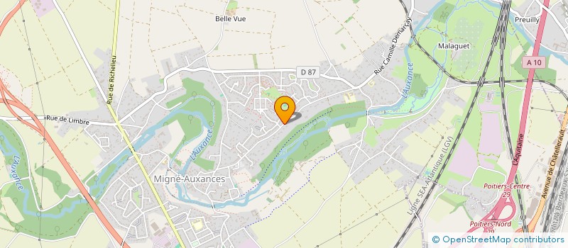 localisation de l'entreprise SARL LES ROCHEREAUX DISTRIBUTION à MIGNE-AUXANCES