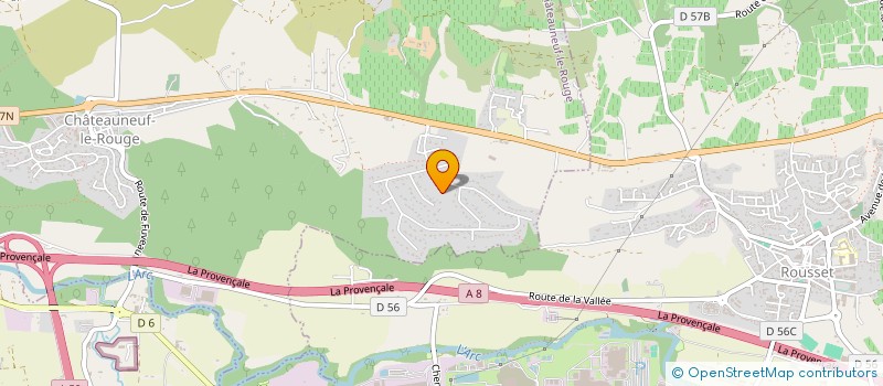 localisation de l'entreprise SARL LES ROCHES ROUGES à CHATEAUNEUF-LE-ROUGE