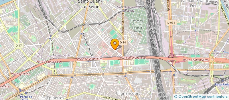 localisation de l'entreprise SARL LES ROSIERS N 4 à SAINT-OUEN-SUR-SEINE