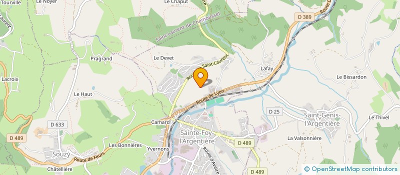 localisation de l'entreprise SARL LES ROSSANDES à SAINT-GENIS-L'ARGENTIERE