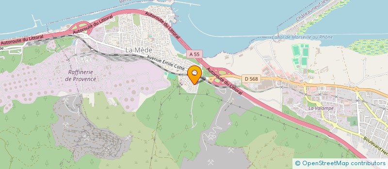 localisation de l'entreprise SARL LES SABLES LAVES GONTERO  CHATEAUNEUF-LES-MARTIGUES