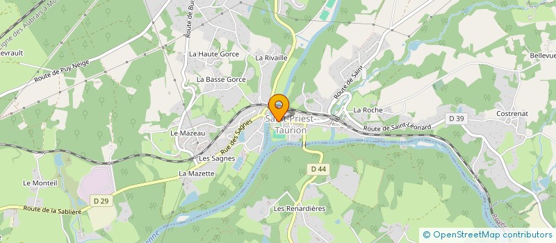 localisation de l'entreprise SARL LES SAVEURS DU TERROIR à SAINT-PRIEST-TAURION