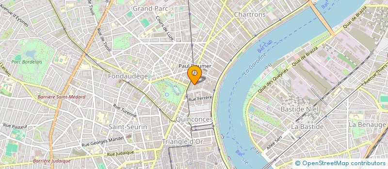 localisation de l'entreprise SARL LES SOEURS PETIT, ARCHITECTE ET ARCHITECTE D'INTERIEUR  BORDEAUX