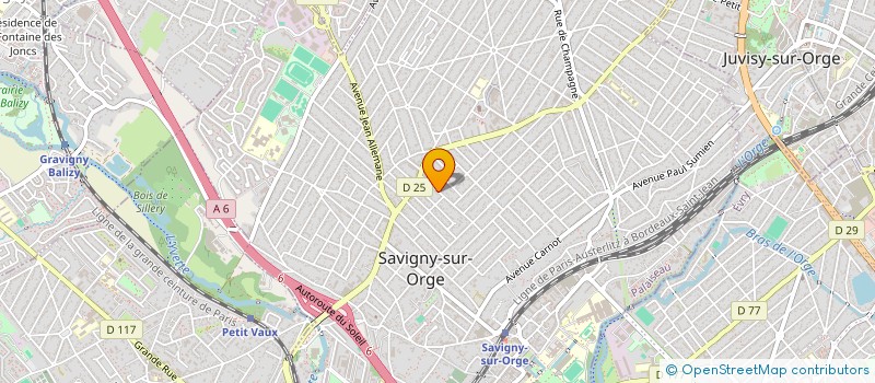 localisation de l'entreprise SARL LES SOLEILLADES à SAVIGNY-SUR-ORGE