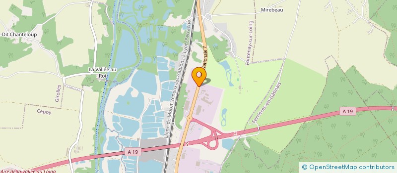 localisation de l'entreprise SARL LES STATIONS à FONTENAY-SUR-LOING