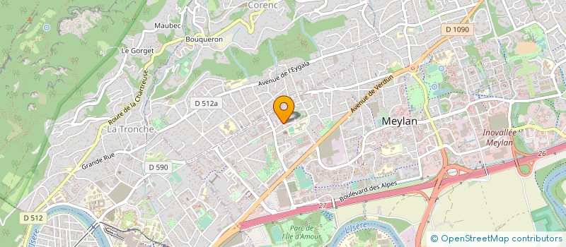 localisation de l'entreprise SARL LES TEMPLIERS  MEYLAN