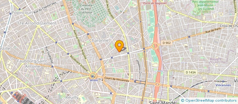 localisation de l'entreprise SARL LES TENNIS DE PARIS à PARIS