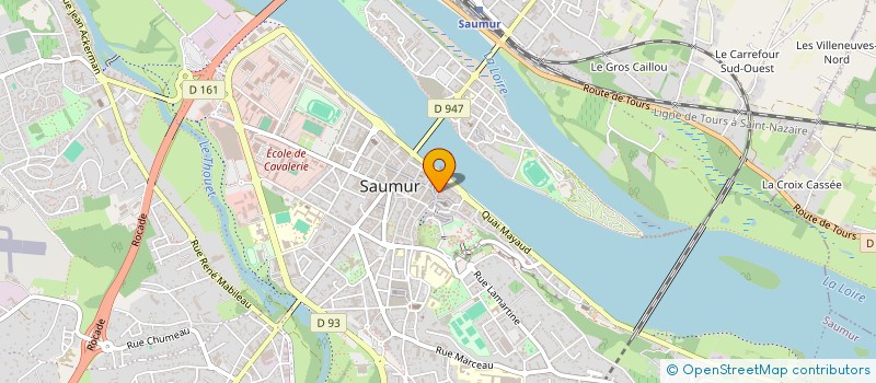 localisation de l'entreprise SARL LES THERMES  SAUMUR