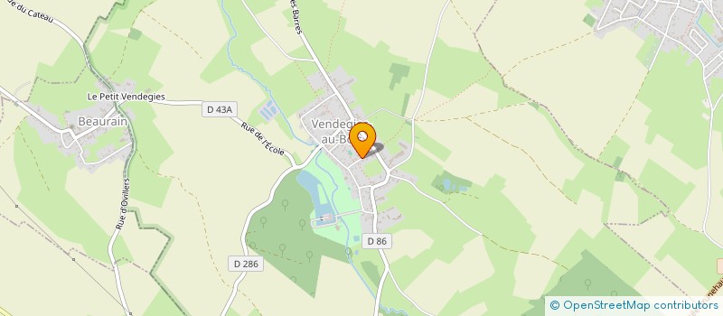 localisation de l'entreprise SARL LES TOITURES DE L HARPIES à VENDEGIES-AU-BOIS