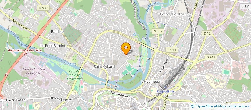 localisation de l'entreprise SARL LES TROIS AS à ANGOULEME