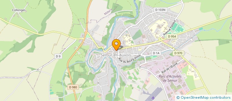 localisation de l'entreprise SARL LES TROIS BOUFFONS  SEMUR-EN-AUXOIS