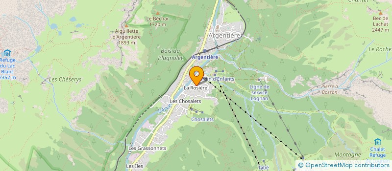 localisation de l'entreprise SARL LES TROIS GRANDS  CHAMONIX-MONT-BLANC