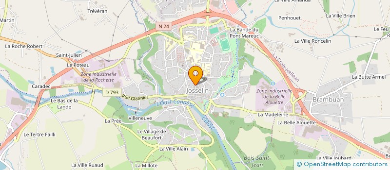 localisation de l'entreprise SARL LES TROIS MONKEYS  JOSSELIN