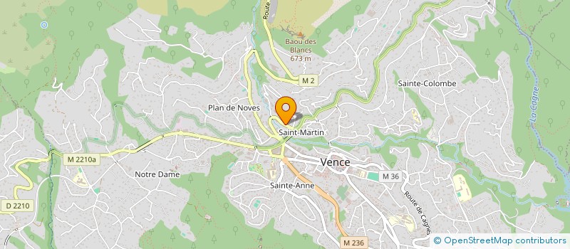 localisation de l'entreprise SARL LES TROIS SOLEILS à VENCE