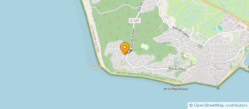 localisation de l'entreprise SARL LES TULIPES à TRANCHE-SUR-MER (LA)