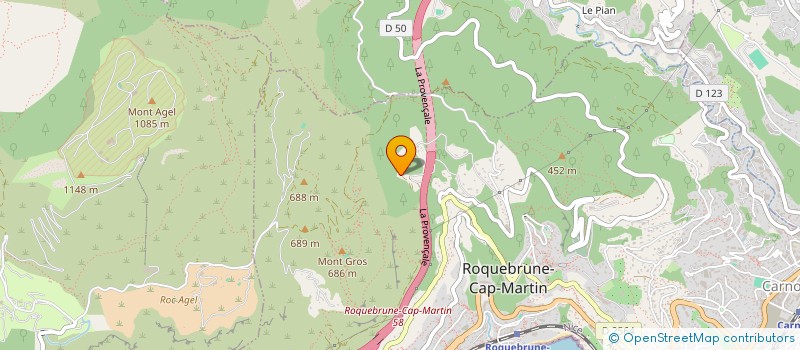localisation de l'entreprise SARL LES VALLIERES à ROQUEBRUNE-CAP-MARTIN