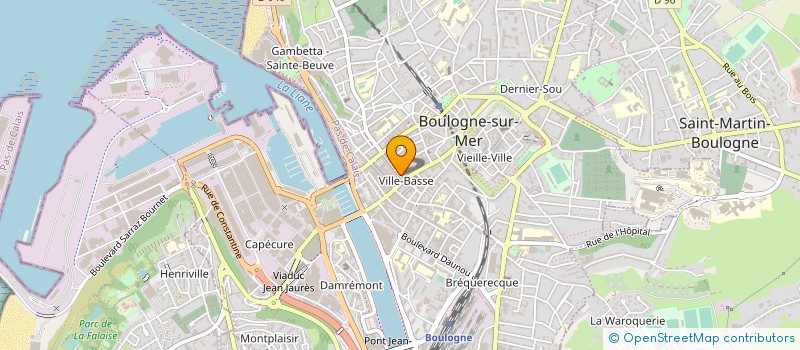 localisation de l'entreprise SARL LES VERGERS à BOULOGNE-SUR-MER